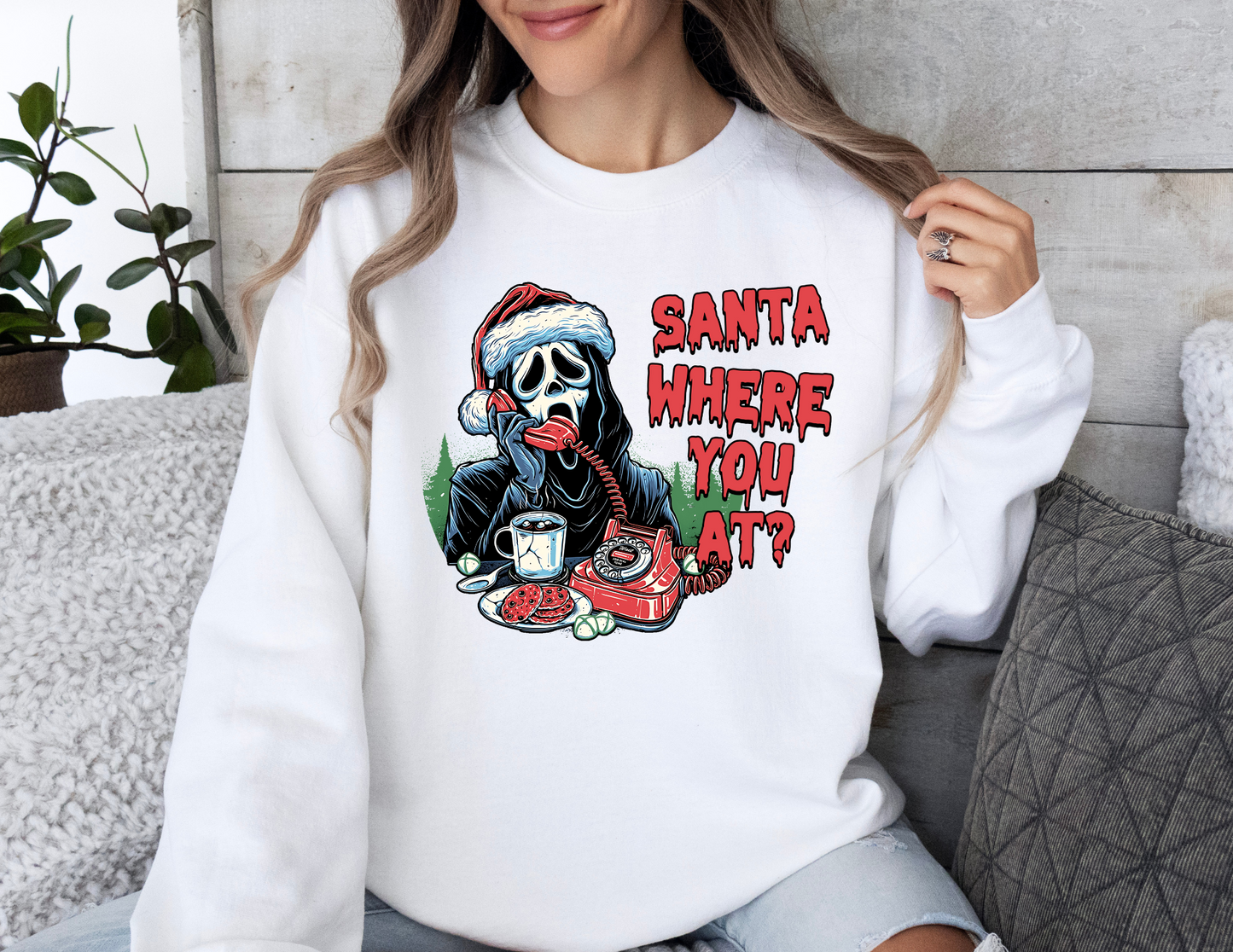 Ghostface Santa Crewneck