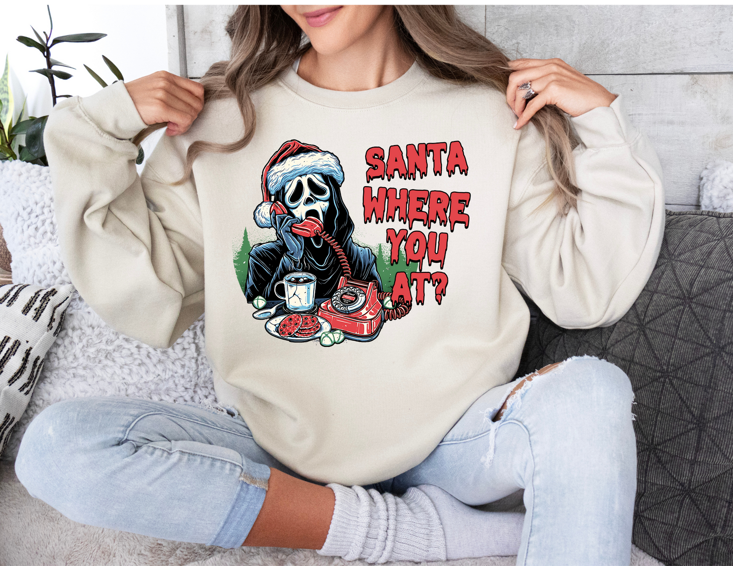 Ghostface Santa Crewneck