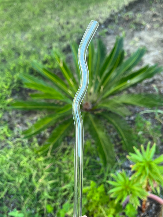 Wavy Glass Straw