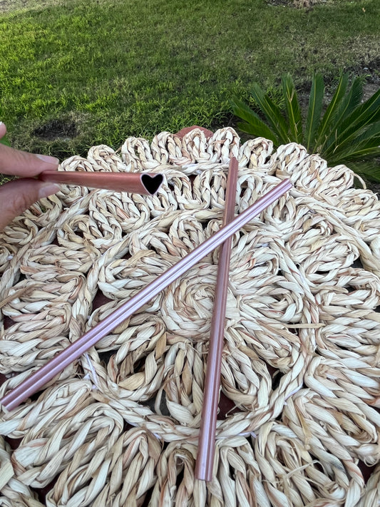 Heart shape straw